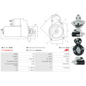 Anlasser LINCOLN K1643-8 Classic 300D_1