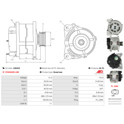 Lichtmaschine Audi A3 Convertible (8P7)_1
